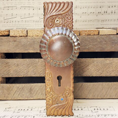 #14573 - Antique&nbsp;Russell&nbsp;&&nbsp;Erwin&nbsp;Bronze&nbsp;Doorknob&nbsp;Set&nbsp;image
