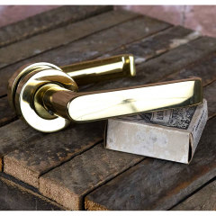 #31995 - Brass&nbsp;Lever&nbsp;Doorknob&nbsp;Set&nbsp;image