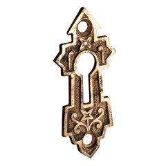 #34771 - Antique&nbsp;Brass&nbsp;Door&nbsp;Keyhole&nbsp;Escutcheon&nbsp;image