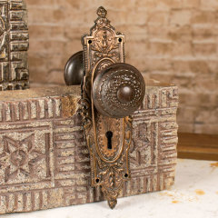 #35577 - Antique&nbsp;Russell&nbsp;&&nbsp;Erwin&nbsp;Arabian&nbsp;Door&nbsp;Hardware&nbsp;Set&nbsp;image