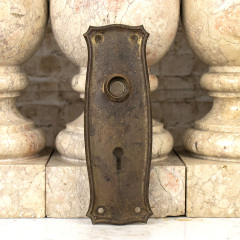 #37355 - Antique&nbsp;Metal&nbsp;Doorknob&nbsp;Backplate&nbsp;image