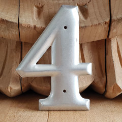 #37906 - Metal&nbsp;House&nbsp;Number&nbsp;4&nbsp;image