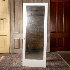 #40475 - 30x79&nbsp;Antique&nbsp;6&nbsp;Panel&nbsp;Oak&nbsp;Mirrored&nbsp;Door&nbsp;image