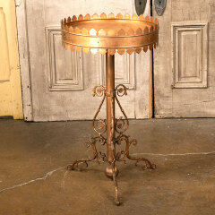 #41836 - Round&nbsp;Metal&nbsp;Tripod&nbsp;Base&nbsp;Plant&nbsp;Stand&nbsp;Table&nbsp;image