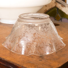 #4333 - Antique&nbsp;Etched&nbsp;Glass&nbsp;Shade&nbsp;image