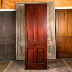 #43906 - 32x93&nbsp;Salvaged&nbsp;Antique&nbsp;4&nbsp;Panel&nbsp;Interior&nbsp;Door&nbsp;image
