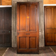 #43907 - 40x93&nbsp;Salvaged&nbsp;Antique&nbsp;4&nbsp;Panel&nbsp;Interior&nbsp;Door&nbsp;image