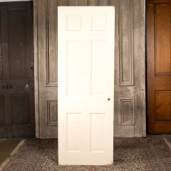 #43982 - 28x79&nbsp;Salvaged&nbsp;Antique&nbsp;6&nbsp;Panel&nbsp;Interior&nbsp;Door&nbsp;image