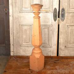 #46102 - Salvaged&nbsp;Antique&nbsp;Wood&nbsp;Staircase&nbsp;Newel&nbsp;Post&nbsp;image