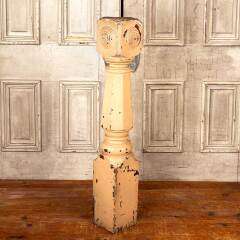 #46111 - Salvaged&nbsp;Antique&nbsp;Wood&nbsp;Staircase&nbsp;Newel&nbsp;Post&nbsp;image