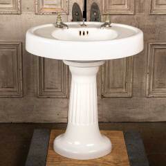 #46609 - Antique&nbsp;Cast&nbsp;Iron&nbsp;Bathroom&nbsp;Pedestal&nbsp;Sink&nbsp;image