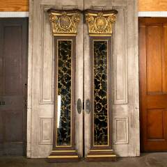 #50064 - Pair&nbsp;of&nbsp;Vintage&nbsp;Mirrored&nbsp;Column&nbsp;Pilasters&nbsp;image