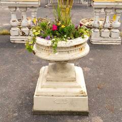 #50394 - Antique&nbsp;Kramer&nbsp;Bros.&nbsp;Cast&nbsp;Iron&nbsp;Garden&nbsp;Urn&nbsp;image