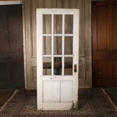 #52738 - 32x77&nbsp;Salvaged&nbsp;9&nbsp;Lite&nbsp;Wood&nbsp;Entry&nbsp;Door&nbsp;image