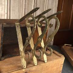 #52934 - Set&nbsp;of&nbsp;3&nbsp;Vintage&nbsp;Metal&nbsp;Wall&nbsp;Shelf&nbsp;Brackets&nbsp;image