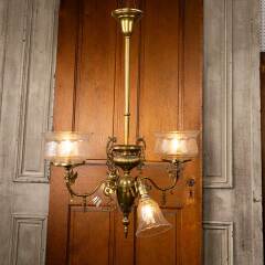 #53468 - Antique&nbsp;Gas&nbsp;&&nbsp;Electric&nbsp;Chandelier&nbsp;Light&nbsp;image
