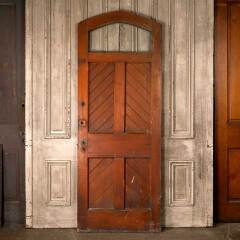 #53636 - 31x83&nbsp;Antique&nbsp;Pointed&nbsp;Arch&nbsp;Wood&nbsp;Entry&nbsp;Door&nbsp;image