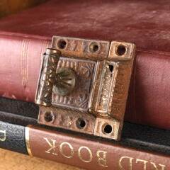 #53684 - Antique&nbsp;Ornate&nbsp;Cast&nbsp;Iron&nbsp;Cabinet&nbsp;Latch&nbsp;image