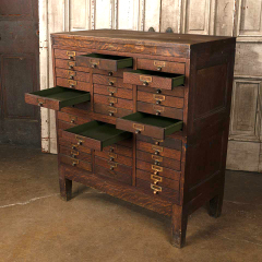 #53964 - Antique&nbsp;Oak&nbsp;Globe&nbsp;Stackable&nbsp;Storage&nbsp;Unit&nbsp;image