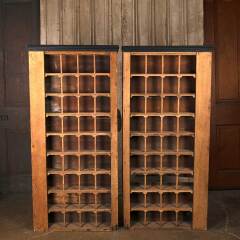 #53980 - Antique&nbsp;Wood&nbsp;36&nbsp;Cubby&nbsp;Sorting&nbsp;Cabinets&nbsp;image