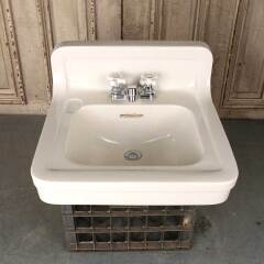 #54038 - Antique&nbsp;CRANE&nbsp;Porcelain&nbsp;Bathroom&nbsp;Sink&nbsp;image