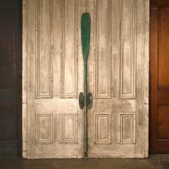 #54180 - Antique&nbsp;Painted&nbsp;Wood&nbsp;Boat&nbsp;Oar&nbsp;image
