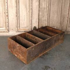 #54287 - 27x13&nbsp;Antique&nbsp;Wood&nbsp;Crate&nbsp;With&nbsp;Dividers&nbsp;image
