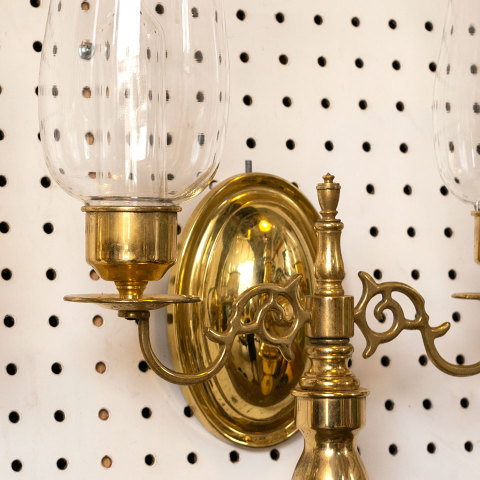 #11518 Brass Oil Candle Wall Sconces image 3