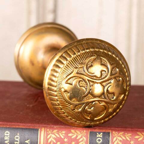 #15255 Antique Russell & Erwin Doorknobs image 2