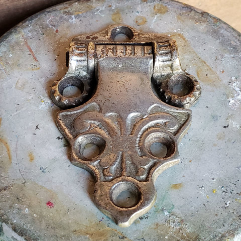 #15832 Antique Ice Box Door Hinge image 3