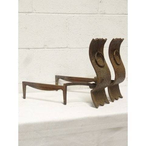 #17971 Arts & Crafts Fireplace Andirons image 3