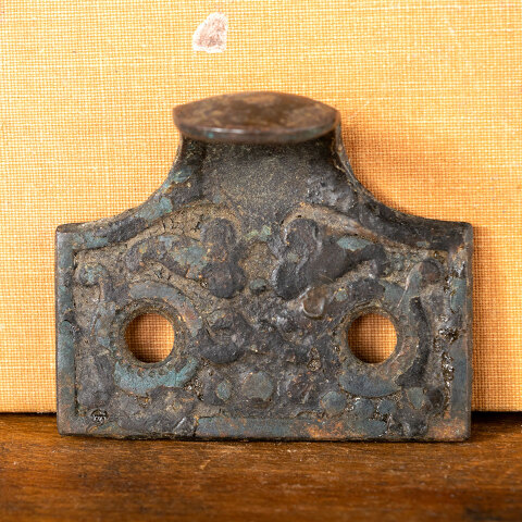 #20106 Antique Ornate Cast Iron Window Sash Lift image 3