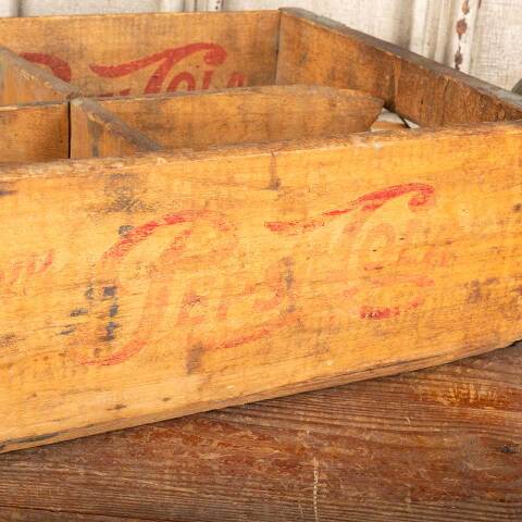 #25112 Antique PEPSI-COLA Wood Bottle Crate image 5