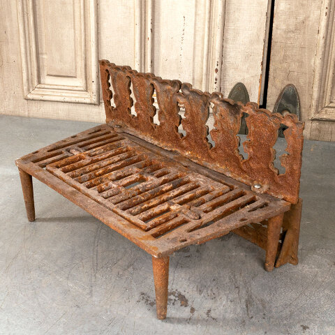 #26401 Antique Fireplace Log Holder & Ember Screen image 7