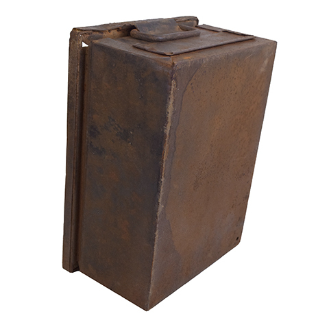 #27638 Vintage Industrial Metal Container image 4