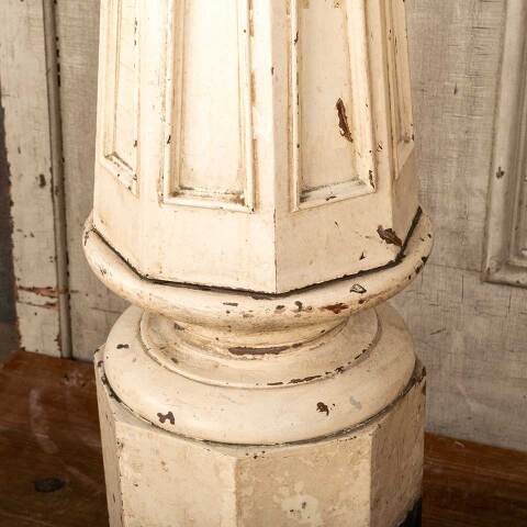 #32183 Antique Octagonal Wood Staircase Newel Post image 6