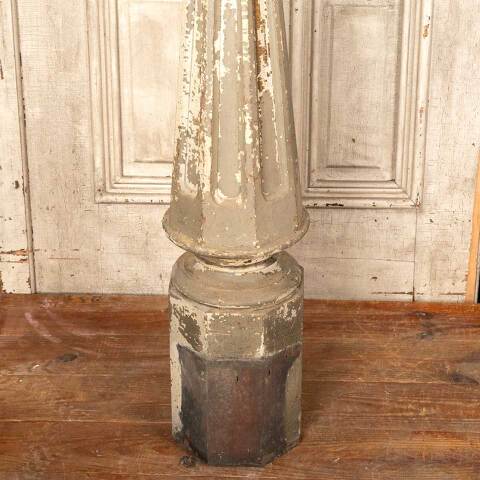 #32185 Antique Octagonal Wood Staircase Newel Post image 7