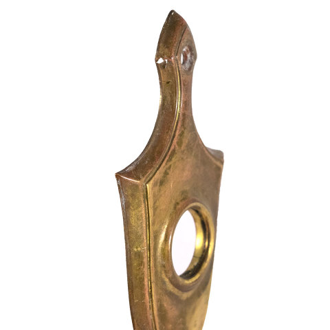 #33668 Antique Brass Doorknob Backplate image 3