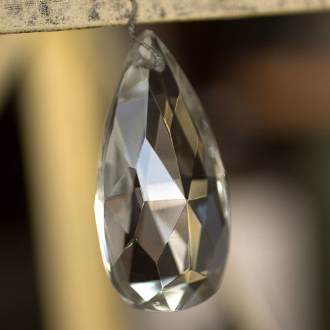 #36264 Large Teardrop Chandelier Prism image 2
