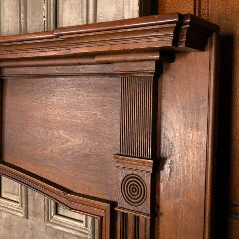 #36563 Salvaged Antique Wood Fireplace Mantel image 6
