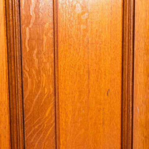 #38509 28x74 Salvaged 2 Panel Oak Door image 5