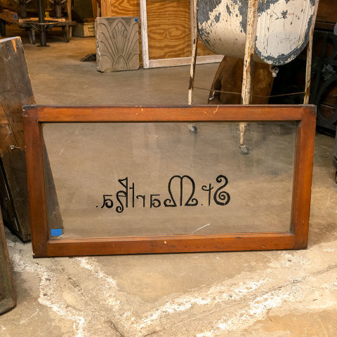 #38560 38x20 Salvage Wood Transom Window image 3