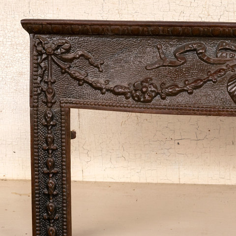 #40176 Antique Cast Iron Fireplace Surround image 3