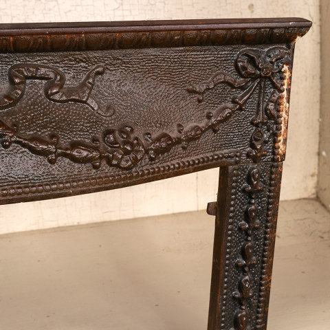 #40176 Antique Cast Iron Fireplace Surround image 6