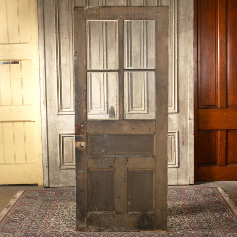 #40236 32x77 Antique Divided Lite Wood Entry Door image 5