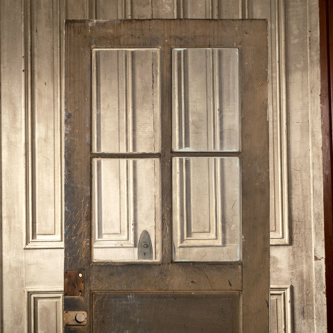 #40236 32x77 Antique Divided Lite Wood Entry Door image 6