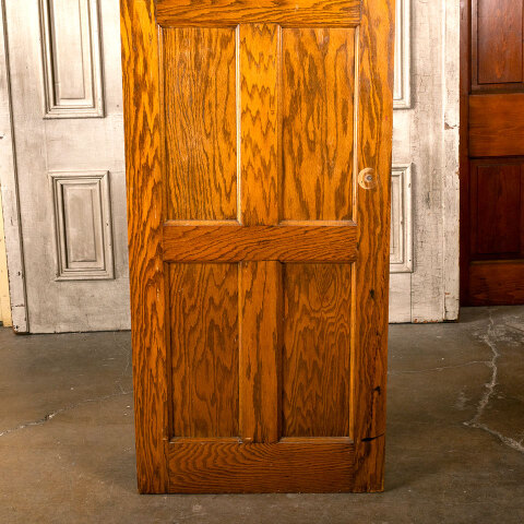 #40255 28x80 6 Panel Oak Interior Door w/ Mirror image 3