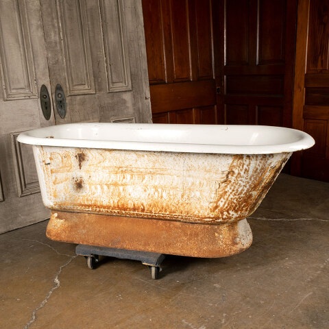 #40272 30x60 Antique Cast Iron Skirted Bathtub image 2
