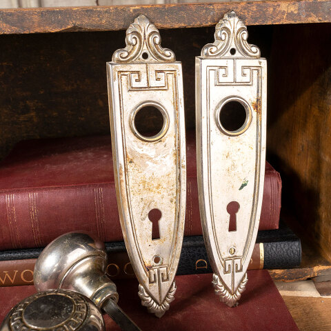 #41203 Antique Chrome Barrows Door Hardware Set image 6
