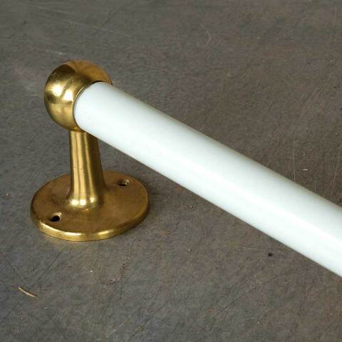 #41593 26" Antique Milk Glass Bathroom Towel Bar image 3
